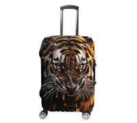 DJUETRUI Travel Luggage Cover Washable Suitcase Cover Ferocious Tiger Fashion Suitcase Protector Carry On Luggage Covers Protector Suitcase Fits 19"-32" Luggage, Ferocious Tiger, M