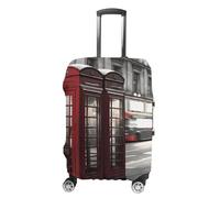 DJUETRUI Travel Luggage Cover Washable Suitcase Cover Telephone Booth Fashion Suitcase Protector Carry On Luggage Covers Protector Suitcase Fits 19"-32" Luggage, Telephone Booth, L