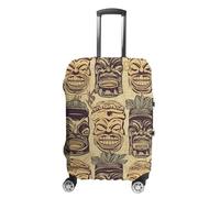 DJUETRUI Travel Luggage Cover Washable Suitcase Cover Vintage Aloha Tiki Pattern Fashion Suitcase Protector Carry On Luggage Covers Protector Suitcase Fits 19"-32" Luggage, Vintage Aloha Tiki Pattern,