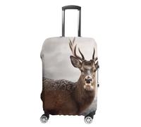 DJUETRUI Travel Luggage Cover Washable Suitcase Cover Wild Animals Deer Fashion Suitcase Protector Carry On Luggage Covers Protector Suitcase Fits 19"-32" Luggage, Wild Animals Deer, XL