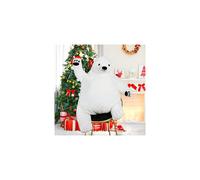 Djungelskog Bear Giant Plush Toy, 39.3 in/100 cm, White - Compatible with IKEA, Stuffed Polar Bear for Home Decor, Valentine's & Birthday Gift