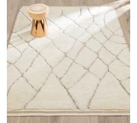 Djurdi Hand-Knotted Wool Berber Rug Ivory
