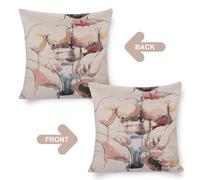DJWIIJN Nude Male Art Abstract Ink And Watercolor Erotic Print Modern Wall Decor Unique Gifts for Him Contemporary Masculine Style-1Linen Pillow Case, Home Textiles Style 20x20in(50x50cm)