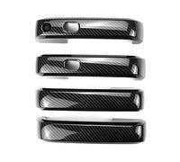 DJWSHENRUI 4-Piece Set of Ford F-150 Exterior Handle Decorative Parts 2015 2016 2017 2018 2019 2020(Carbon Fiber Pattern Double Hole)