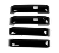 DJWSHENRUI 4-Piece Set of Ford F-150 Exterior Handle Decorative Parts 2015 2016 2017 2018 2019 2020(Bright Black Double Hole)