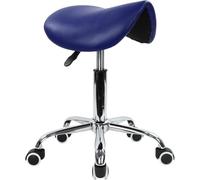 DJWSHENRUI Stool Saddle Stool Chair, Ergonomic Rolling Chair, Nail Art, Tattoo Artist, Dental, Massage, Adjustable Hydraulic Chair For Home(Blue)