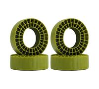 DJX 4PCS 1.0 Inch Tire Inserts Silicone Rubber Insert Foam Waterproof for 56-58mm*22-24mm 1.0'' Tire (Green)