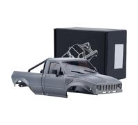 DJX SCX24 Body Shell with Bed Rack for Axial SCX24 C10 Bronco Wrangler Base Camp 1/24 RC Crawler Car (Gray)