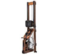 DJXIK Home Solid Wood Rowing Machine Foldable Solid Wood Double Paddle Rowing Machine Magnetically Controlled Hydraulic Double Track, Equipped with Professional Display, New Upgraded Seat Cushion,A