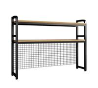 DJXLMN Desktop Bookshelf - Industrial Multifunctional Freestanding Storage Rack Adjustable Display Shelf for Office Home Kitchen Decor