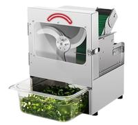 DJXLMN Electric Vegetable Cutter Slices, Dices, Circles for Chili Potato Cucumber Large Feed Opening 150kg/hour