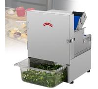 DJXLMN Electric Vegetable Cutter Slices, Dices, Circles for Chili Potato Cucumber Large Feed Opening 150kg/hour
