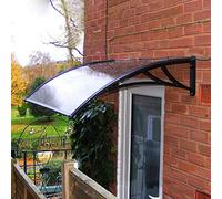 DJXLMN Front Door Canopy Awning with Bracket - Lean-To Roof Protector for Patio, Outdoor, Garden - Easy Install Windproof Shelter