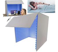 DJXLMN Soundproof Microphone Isolation Booth - Portable Vocal Booth for Recording Studio, Podcasts, Singing at Home