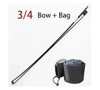 DJYUIOT Carbon Fiber Violin Bow 5 Sizes 4/4 3/4 1/2 1/4 1/8 Wild Tone Black Horse Hair Electric Guitar Parts Pickup(69cm bow and bag)