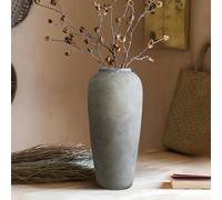DJYY Vintage Ceramic Rustic Vase, 15Inch Tall Pottery Vase for Home Decor, Living Room, Dining Table, Wedding Housewarming Gift