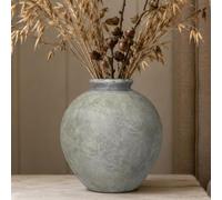 DJYY Vintage Ceramic Rustic Vase, 8.67 Inches Tall Pottery Vase for Home Decor, Living Room, Dining Table, Wedding Housewarming Gift