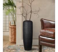 DJYY23.6 inch Vintage Boho Vase ， Large Rustic Ceramic Floor Vase,Textured Terracotta Pottery ，for Home Decor, for Living Room, Table, 60cm Shelf or Entryway Decoration