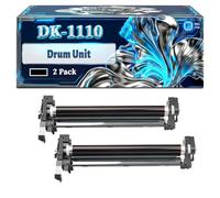 DK-1110 Drum Unit Compatible for Kyocera FS-1041 FS-1220MFP FS-1320MFP Printers, With Chip Large Capacity 100000 Pages (2-Pack Black)