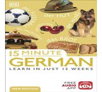 DK 15 Minute German Paperback Book DK Multicolor