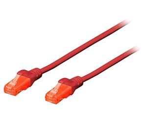 DK-1512-200/R Patch cord U/UTP 5e Line CCA PVC Red 20m 26AWG DIGITUS