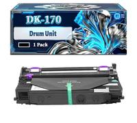 DK-170 Drum Unit Compatible for Kyocera ECOSYS P2135d P2135dn; FS-1320D FS-1320DN FS-1370DN Printers, With Chip Large Capacity 80000 Pages (1 Pack Black)