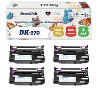 DK-170 Drum Unit Compatible for Kyocera FS-1320D FS-1320DN FS-1370DN ECOSYS P2135d P2135dn Printers, with Chip, High Yield 80000 Pages, High-Definition Printing (4 Pack Black)