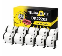 DK-22205 Continuous Label Roll 62mm x 30.48m Compatible with Brother QL Label Printers QL-500/700/800/1050(10pcs)