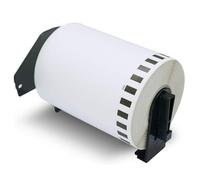 DK-22243 Compatible Labels with Holder - 102 mm Continuous Labels for Brother QL Printers, Strong Adhesive, Clear Print Quality, Shipping Labels Roll, 1 Roll