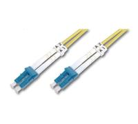 DIGITUS DK-2933-03 - Fibre Optic Cable OS2 - 3 m - LC to LC - Duplex Fibre Optic Cable - 1/10 Gbit/s - SM Singlemode Fibre Optic LAN Cable - Fibre Type: 9/125 µ - Yellow