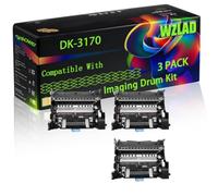 DK-3170 Compatible for Kyocera Imaging Drum Kit with Chip ECOSYS M 3145 M 3645 P 3045 P 3145 Printers (3 Pack Black)