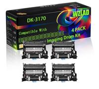 DK-3170 Compatible for Kyocera Imaging Drum Kit with Chip ECOSYS M 3145 M 3645 P 3045 P 3145 Printers (4 Pack Black)