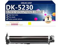 DK-5230 Drum Unit Compatible for Kyocera ECOSYS M5521CDW P5021CDN M5520cdn M5520cdw P5020cdn P5020cdw Printers, High Yield 80000 Pages,Yellow-1 pack
