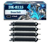 DK-8115 Drum Unit Compatible for Kyocera ECOSYS M8124cidn M8130cidn Printers, With Chip Large Capacity 80000 Pages (4 Pack Black)