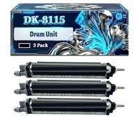 DK-8115 Drum Unit Compatible for Kyocera ECOSYS M8124cidn M8130cidn Printers, With Chip Large Capacity 80000 Pages (3 Pack Black)