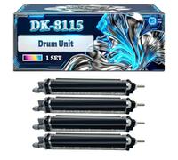 DK-8115 Drum Unit Compatible for Kyocera ECOSYS M8124cidn M8130cidn Printers, With Chip Large Capacity 80000 Pages (4-Pack BK/C/M/Y)