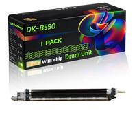 DK-8550 Compatible for Kyocera Drum Unit with Chip P4060dn 3553ci 4002i 4004i 4053ci 4054ci 5002i 5004i 6002i 6004i Printers (1 Pack Black)