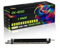 DK-8550 Compatible for Kyocera Drum Unit with Chip P4060dn 3553ci 4002i 4004i 4053ci 4054ci 5002i 5004i 6002i 6004i Printers (1 Pack Yellow)