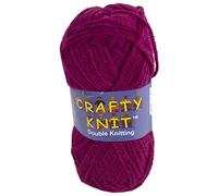 DK Acrylic Crafty Knit Sewing & Crochet Craft Wool Yarn Multi Coloured 25g Balls (Berry)