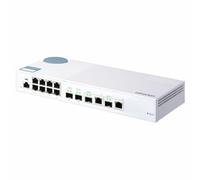 QNAP 12 Port 10GbE Layer 2 Web Managed Desktop Switch for SMB Network
