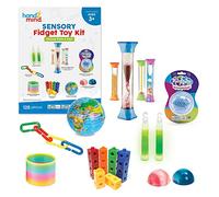 Learning Resources Sensory Fidget Toy Kit for Kids Stress & Anxiety Relief Items & Toys For Quiet Focus & SEL, Stress Ball, Playfoam, Sensory Bottle, Fidget Tubes, & Rainbow Coil Spring