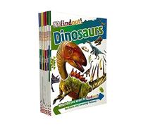 DK Find out Collection 10 Book Set Childrens Pack Dinosaurs, Bugs, Sharks