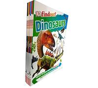 DK Findout! Series with Fun Facts and Amazing Pictures 6 Books Collection Set (Dinosaurs, Animals, Earth, Human Body, Science, Solar System)
