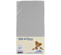 DK Glovesheets Fitted Sheet For Bedside Crib Mattress - Grey