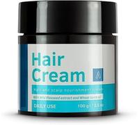 DK Hair Cream for Men - 100g - for Daily Use with Light Hold- Style & Nourishment | Wheat Germ Oil | Wild Flax Seed Extracts | Moisturizes Hair | Non-Sticky, Sulphate & Paraben