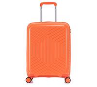 DK Luggage 20” Cabin Ryanair, EasyJet, BA, Jet 2 Hard Shell Approved Hand Luggage Polypropylene Suitcase 4 Wheel Spinner Luggage PP20 Orange