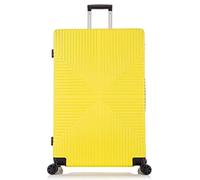 DK Luggage 24" Medium Lightweight Hard Shell Suitcase 4 Wheel Spinner Luggage ABS-30 Yellow