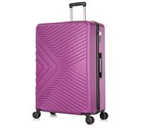 DK Luggage 25" Medium Hard Shell Suitcase 4 Wheel Spinner Luggage ABS147 Purple