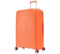 DK Luggage 28" Large Hard Shell Polypropylene PP Suitcase 4 Wheel Spinner Luggage PP20 Orange