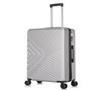 DK Luggage 56x45x25 Cabin Size EasyJet Max Jet2 British Airways Lightweight 4 Wheels Carry On Hand Luggage Suitcase (Silver, Carry-On 20-Inch)